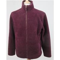 NWOT M&S Marks & Spencer, size M burgundy fleece style jacket