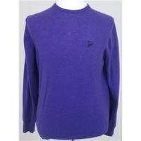 nwot nza size l purple wool blend jumper