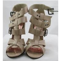 NWOT Dorothy Perkins, size 4 beige high heeled gladiator sandals