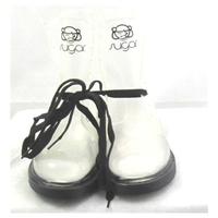 NWOT Sugar, size 5/38 clear & black DM style boots