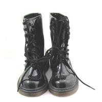 NWOT Atmosphere, size 5 black patent effect DM style boots