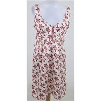 NWOT Lepel, size 10, cream, pink & brown rose print nighty