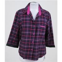 NWOT Cyberjammies, size 18 pink & purple checked pyjama top