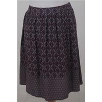 NWOT: M&S Size S: Purple mix a-line skirt