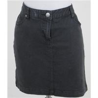 nwot linea weekend size 16 black denim mini skirt