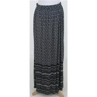 nwot ms size 8 black white maxi skirt