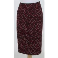 NWOT M&S, size 8 black & red spotty skirt