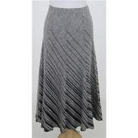NWOT M&S, size 10 black mix striped skirt