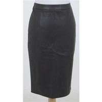 NWOT M&S, size 8 brown leather look skirt