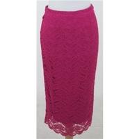 NWOT M&S size 8 hot pink long pencil skirt