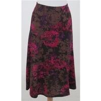 NWOT M&S size 8 pink & brown mix patterned skirt