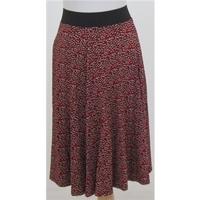 nwot ms size 8 black and red skirt