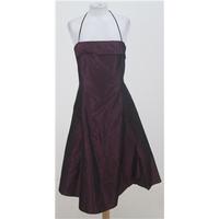 NWOT: Sixth Sense: size 12: Burgundy halter-neck dress