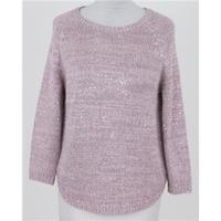 NWOT M&S, size 8 pink sequined jumper