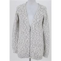 nwot ms size 8 cream black fleck cardigan