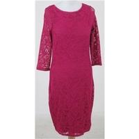 nwot ms collection size s pink floral lace stretch dress