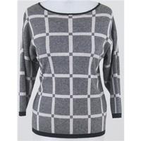 NWOT Autograph, size S black & beige checked knitted top