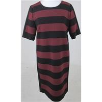 NWOT M&S, size 8 red & black striped dress