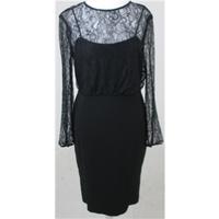 NWOT Autograph, size 8 black cocktail dress with lace top