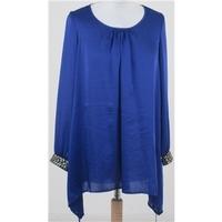 NWOT M&S, size 8 blue tunic top