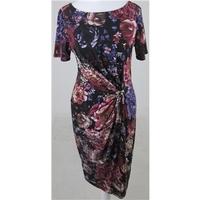 NWOT M&S, size 8 black & pink floral print dress