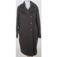 NWOT M&S, size 8 brown wool & mohair blend coat