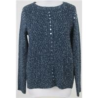 NWOT M&S, size 8 dark blue jumper with \'jewels\'