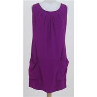 NWOT Kenneth Cole, size 8 magenta silk sleeveless dress