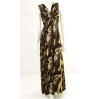 NWOT M&S, size 8 black & yellow mix maxi dress