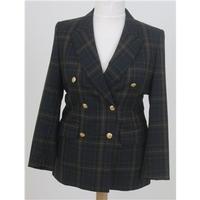 nwot marks spencer size 12 navy mix tartan smart jacket