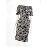 NWOT M&S, size 8 monochrome floral dress