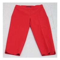 nwot ms size 8 med red cropped trousers