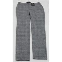 NWOT M&S size 8 black & cream houndstooth check trousers