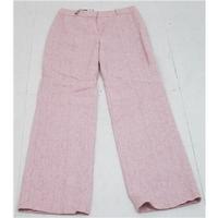 nwot ms size 8 long pink fleck trousers