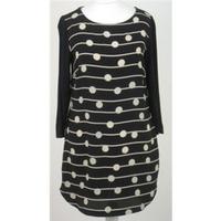 nwot ms size 8 black cream tunic