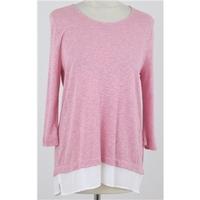 NWOT: M&S Marks Size: 8 Pink and cream top