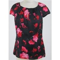 NWOT Clements Ribeiro, size 12 black and fuchsia top