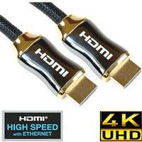 Nylon Braided Premium Gold HDMI Cable 5m