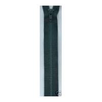 nylon open end coat zip 25cm bottle green