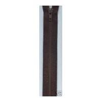 Nylon Open End Coat Zip 25cm Brown