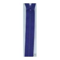 nylon open end coat zip 25cm royal blue