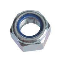 nyloc nuts washers zinc plated m8 forge pack 12