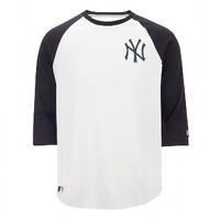 NY Yankees Long Sleeve Raglan Tee