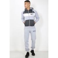 NY7 Block Panel Fully Zipped Tracksuit