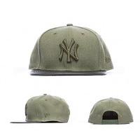 NY Yankees Leather Visor Snapback