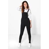 nydia slim stretch dungarees black