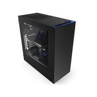 nzxt source 340 black blue mid tower case