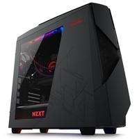 nzxt noctis 450 midi tower asus rog edition case gunmetal greyred