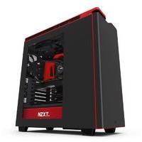 NZXT H440 New Edition Matte Black/Red Case with Side Window