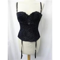 O Lingerie Luxury - Size: M - Navy and Black - Corset